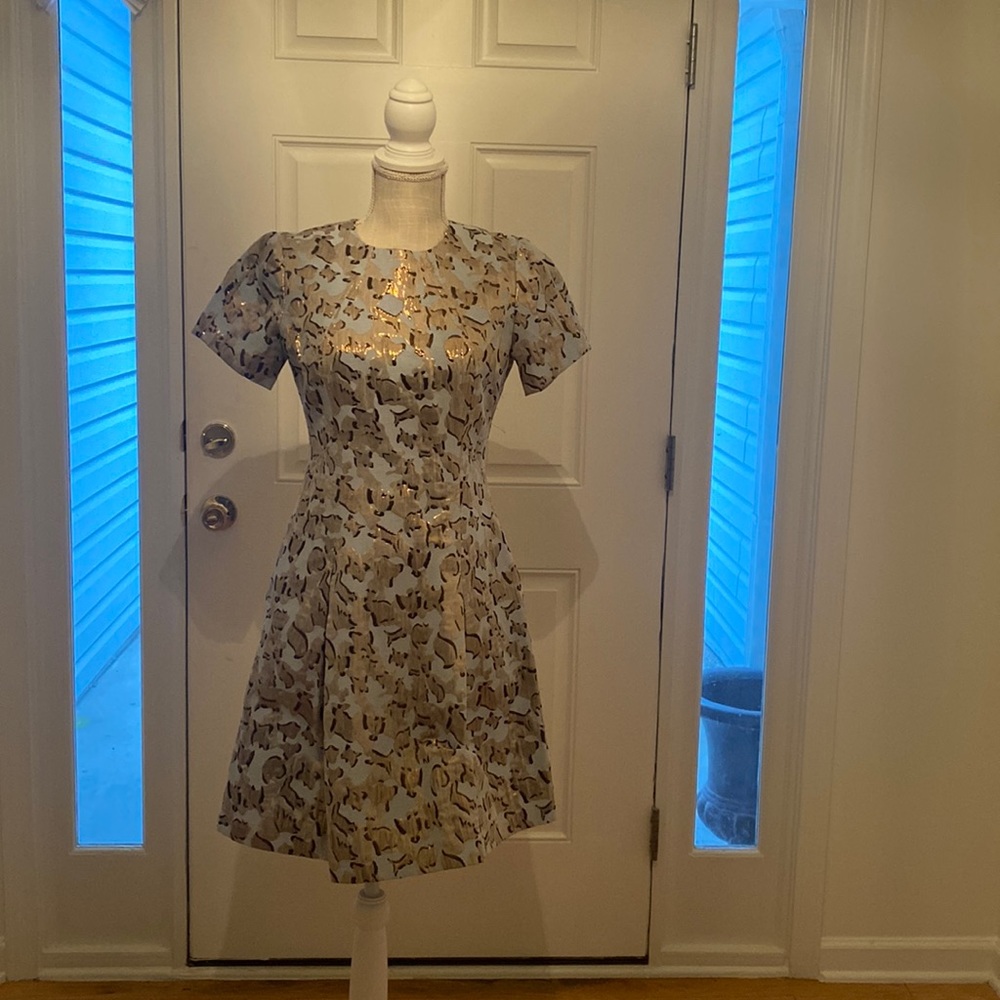 Metallic Patterned Dress